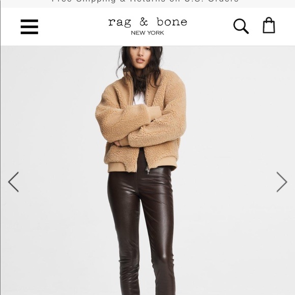 Rag And Bone Jude Sherpa Bomber 